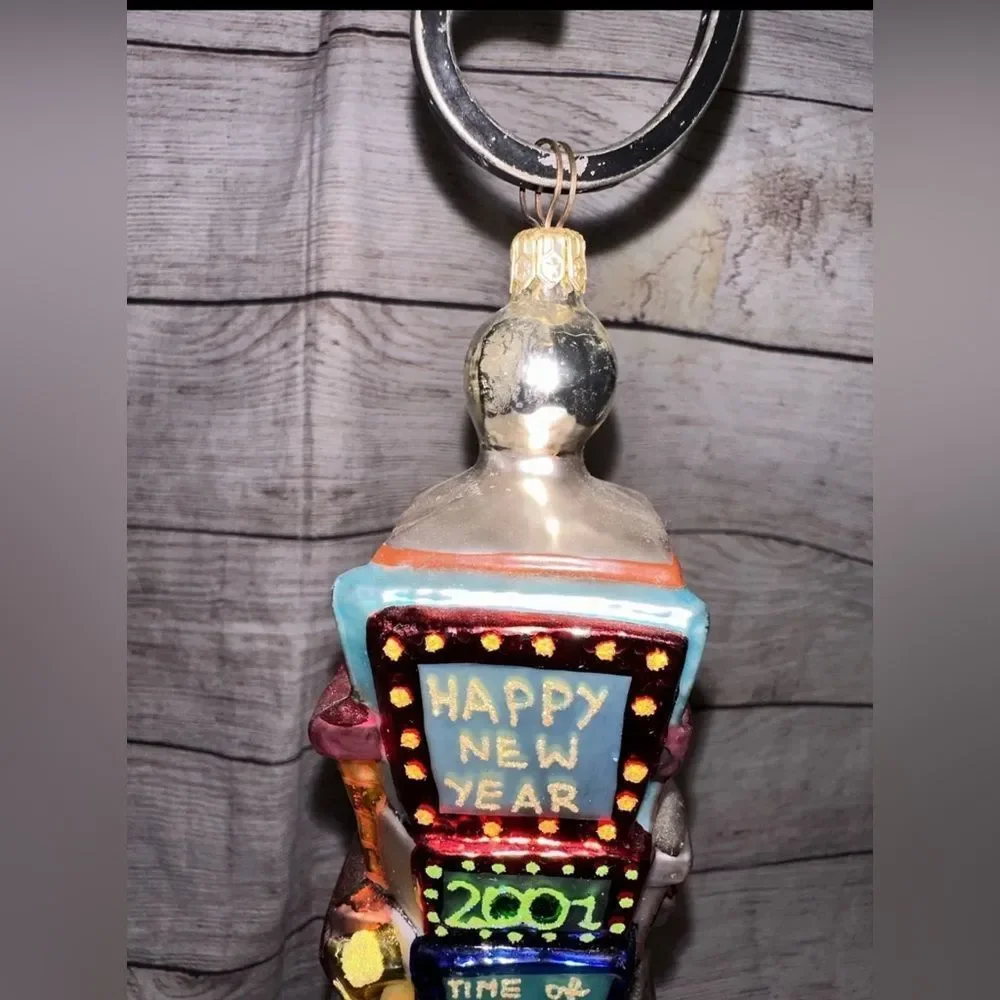 Christopher Radko Countdown 2001 Glass‎ New Years Ornament Dated